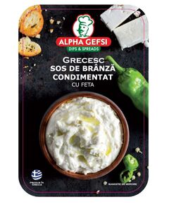 Sos Grecesc de Branza condimentat cu Feta - ALPHA GEFSI - 450 gr, 