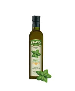 Ulei de Masline Extra Virgin Condimentat cu Busuioc - ESENTE SPARTA- HELLENIC FINE OILS - 0,25 L, 