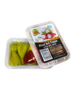 Mix de Ardei Rosii si Verzi Umpluti cu Branza - FOOD FORUM - 250 gr, 